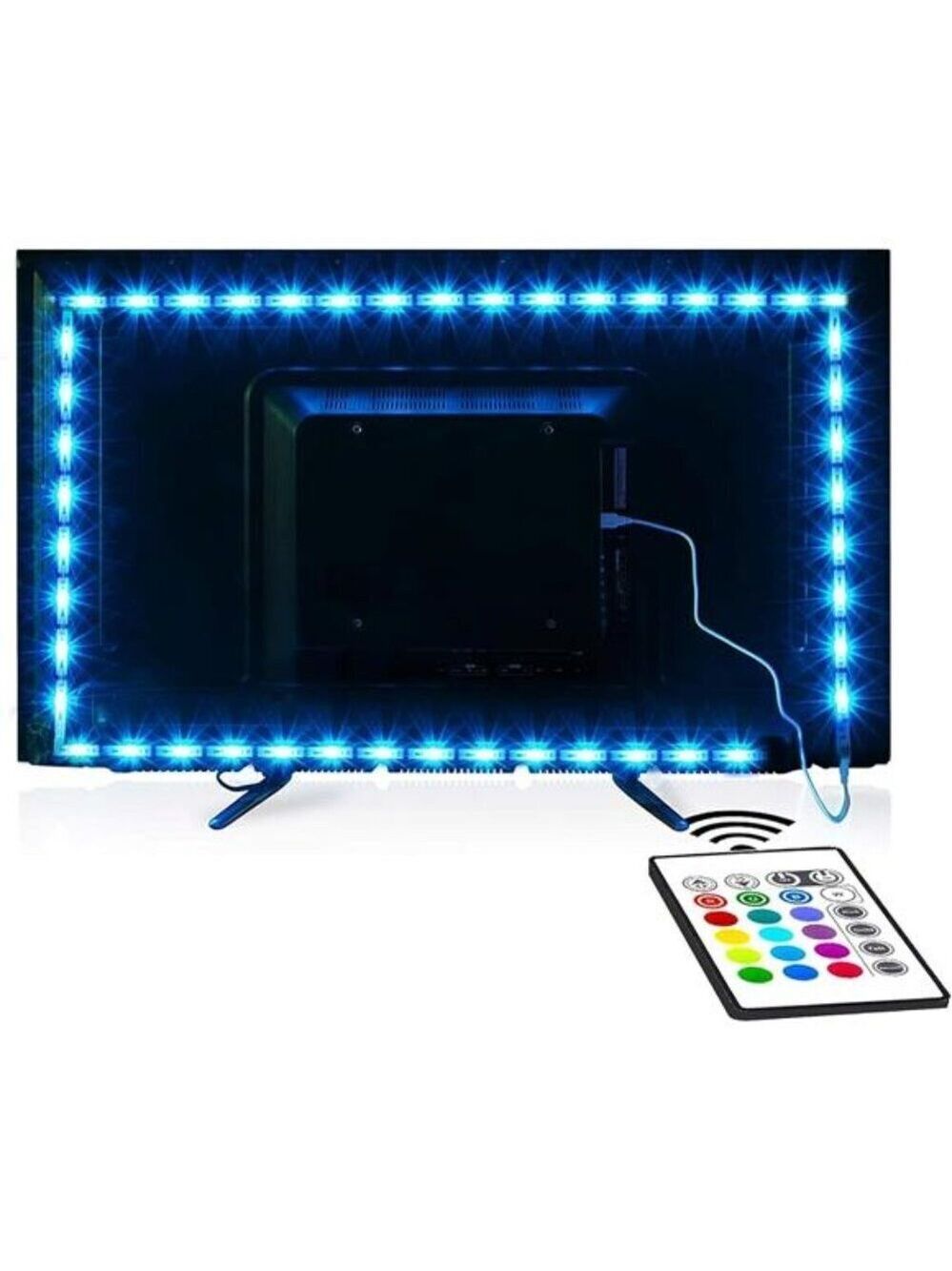 Tv Led Backlight, Maylit 8.2ft Led Strip Lights for 40-60in USB Remote Room